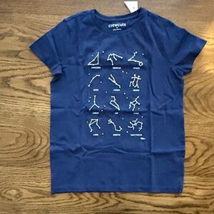 NWT Crewcuts Kids Navy Horoscope Star Chart Tee